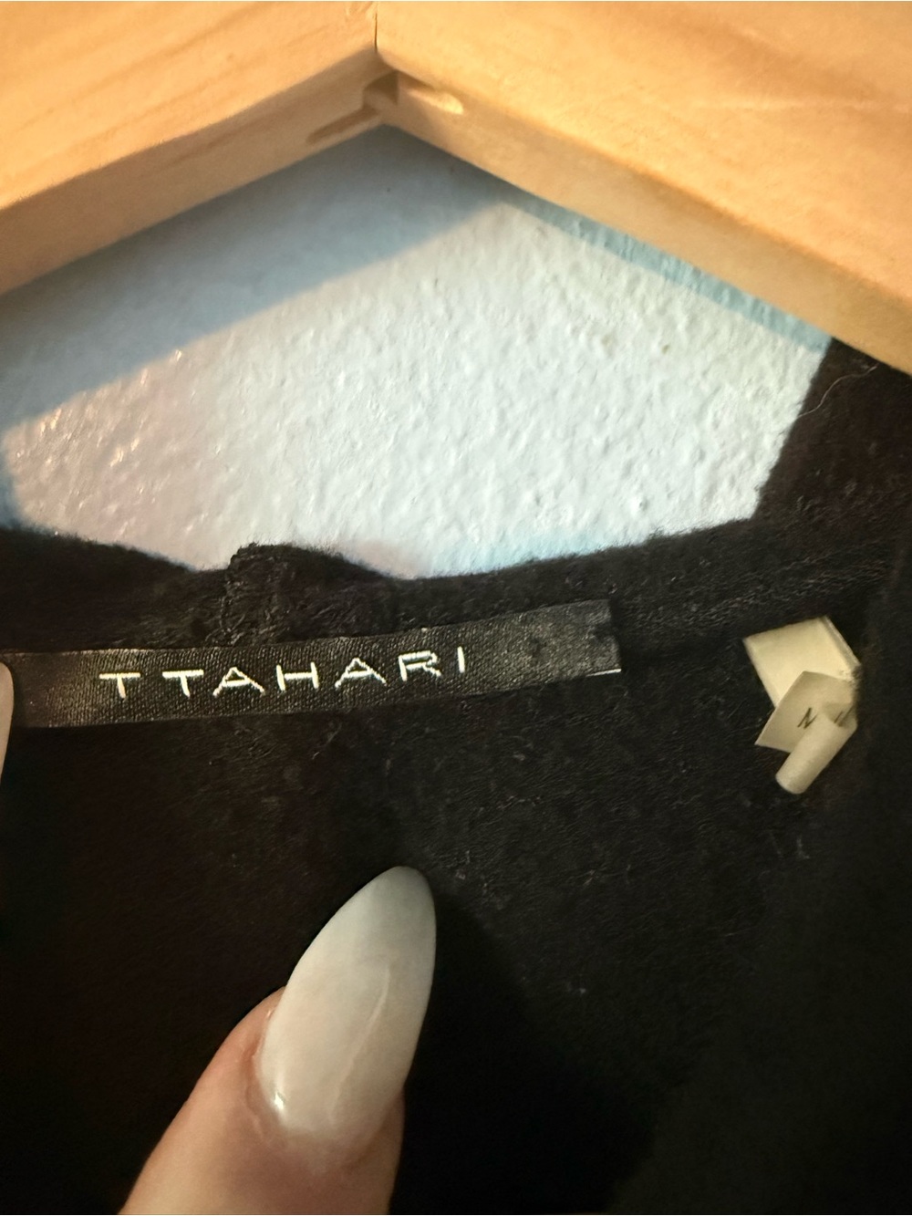 T Tahari Lacey Hooded Sleeveless Zip Navy Lace Panels - Picture 2 of 4